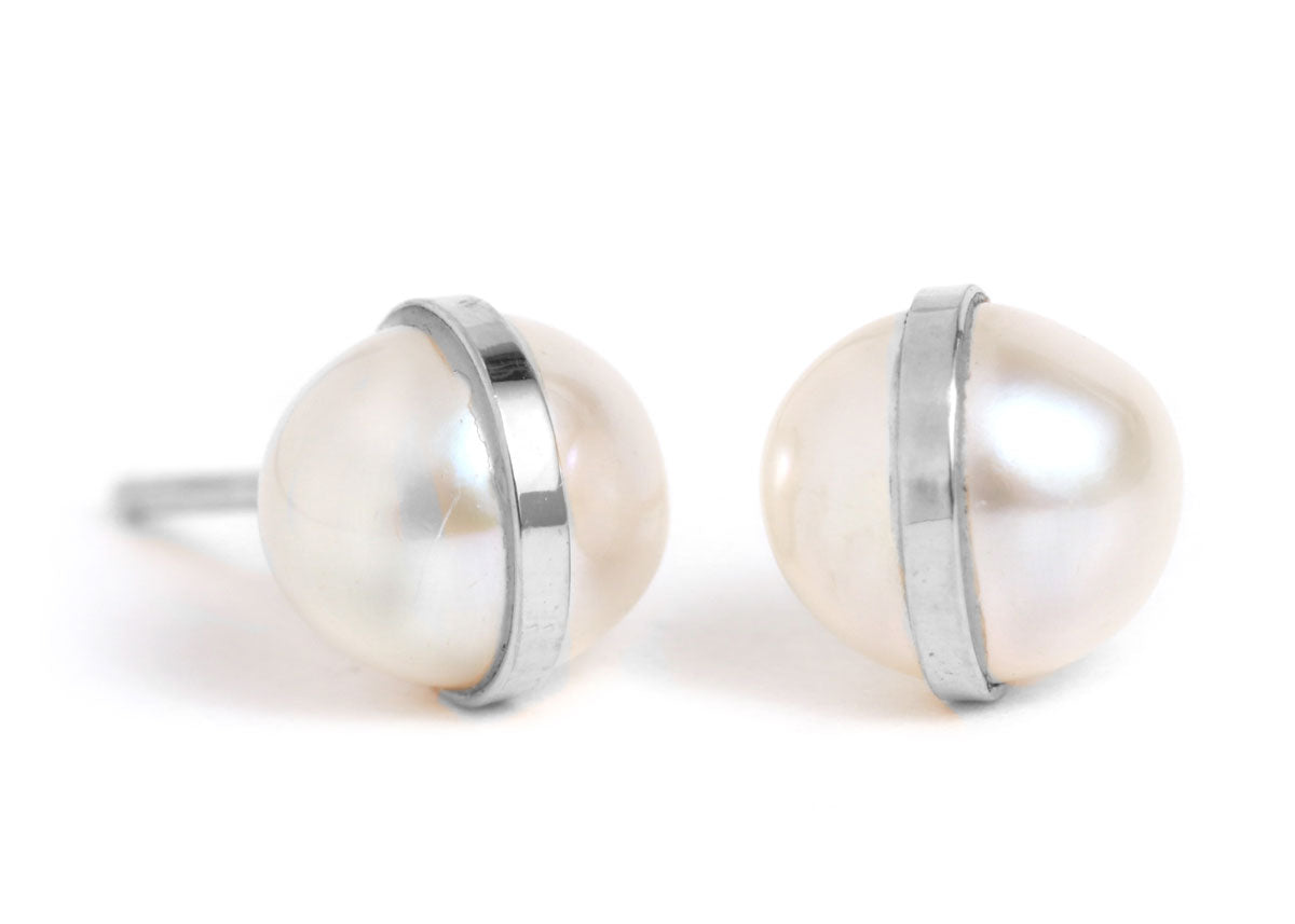 Dominique Diamond Bar with Pearl Dangle Stud Earrings – RW Fine Jewelry